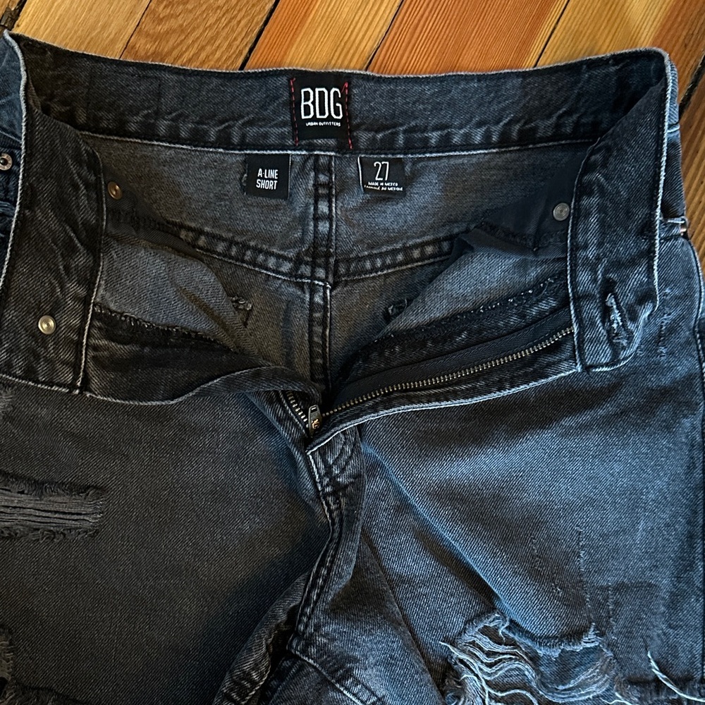 BDG Men's Dark Gray Slim Straight Jeans